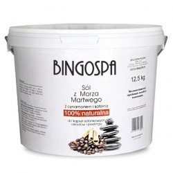 BINGOSPA Sól z Morza Martwego z cynamonem i kofeiną   12,5kg